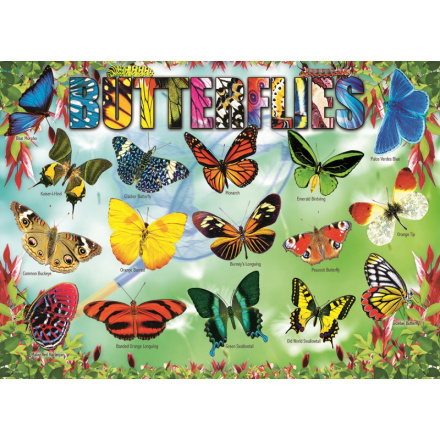 EUROGRAPHICS Puzzle Zahradní motýli 100 dílků 144284