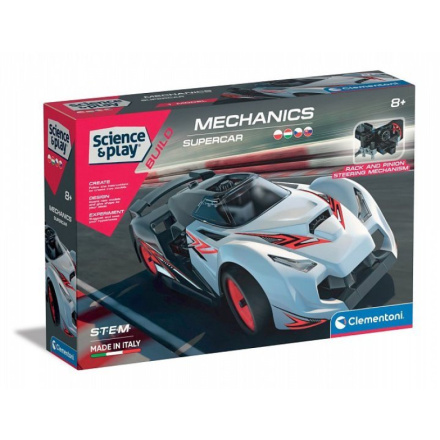 CLEMENTONI Science&Play Mechanická laboratoř Závodní auto Supercar 144372