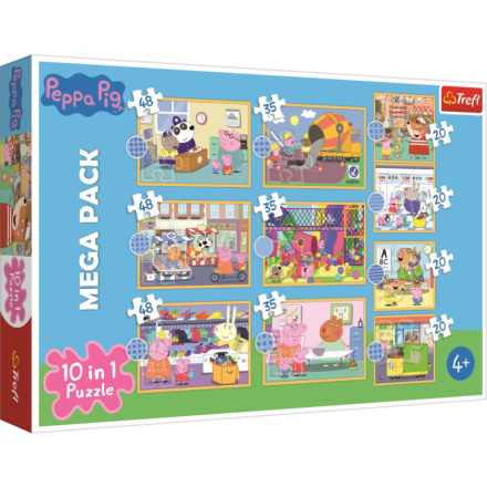 TREFL Puzzle Prasátko Peppa 10v1 144378