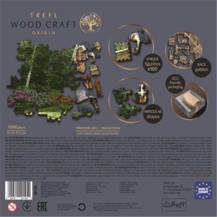 TREFL Wood Craft Origin puzzle Viktoriánský dům 1000 dílků 144388