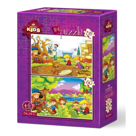 ART PUZZLE Puzzle Malí botanici 35+60 dílků 144826