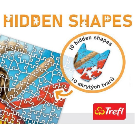 TREFL Puzzle Hidden Shapes: Psí zábava 1043 dílků 145110