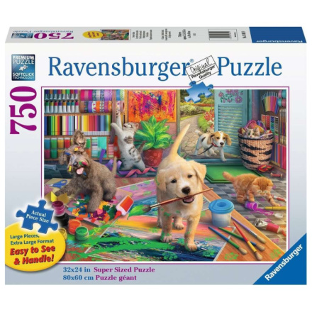 RAVENSBURGER Puzzle Roztomilí umělci XL 750 dílků 145234