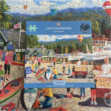 GIBSONS Puzzle Jezero Windemere, Anglie 1000 dílků 145251