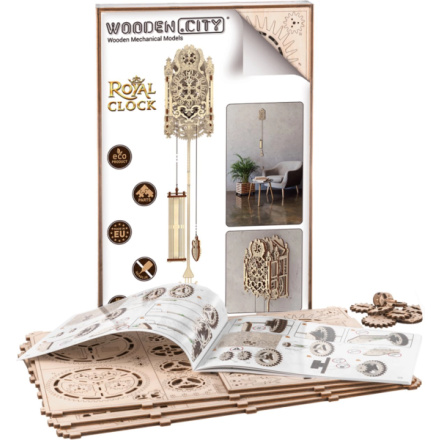 WOODEN CITY 3D puzzle Královské hodiny 126 dílů 145731