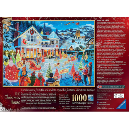 RAVENSBURGER Puzzle Vánoční dům 1000 dílků 145811