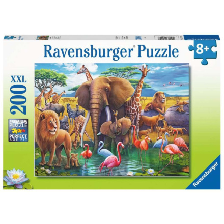 RAVENSBURGER Puzzle Zvířata u napajedla XXL 200 dílků 146008