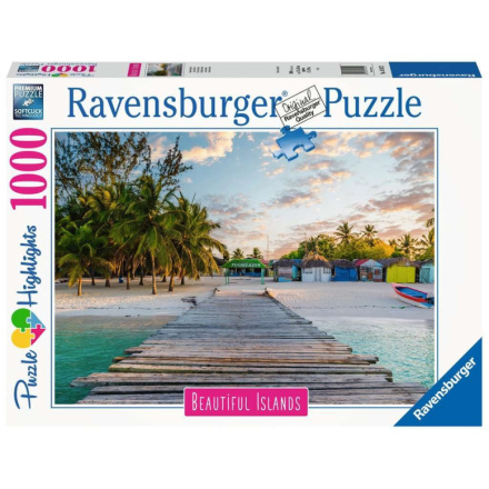 RAVENSBURGER Puzzle Nádherné ostrovy: Maledivy 1000 dílků 146048