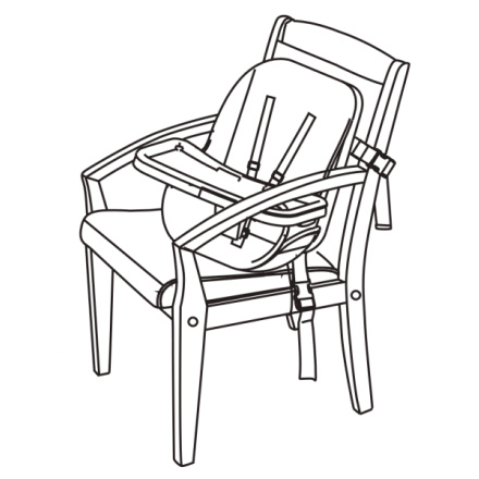 LIONELO Jídelní židlička Mona Black Onyx 4v1 146411