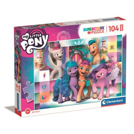 CLEMENTONI Puzzle My Little Pony: Veselá parta MAXI 104 dílků 146649