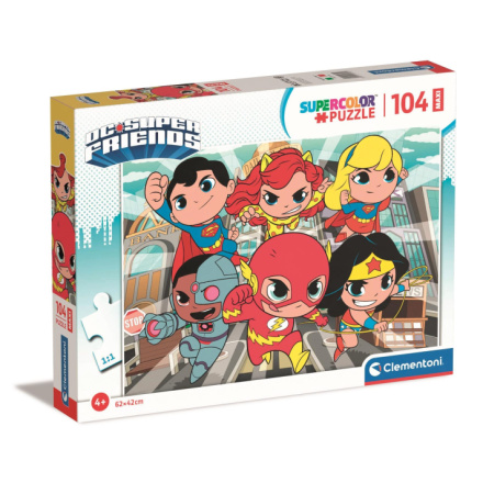 CLEMENTONI Puzzle DC Super Friends MAXI 104 dílků 146654