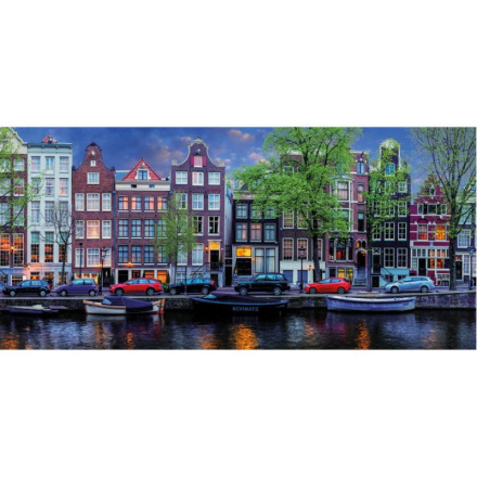 GIBSONS Panoramatické puzzle Amsterdam 636 dílků 146902