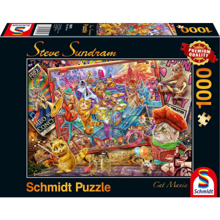 SCHMIDT Puzzle Kočičí mánie 1000 dílků 147029