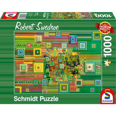 SCHMIDT Puzzle Zelený flashdisk 1000 dílků 147038