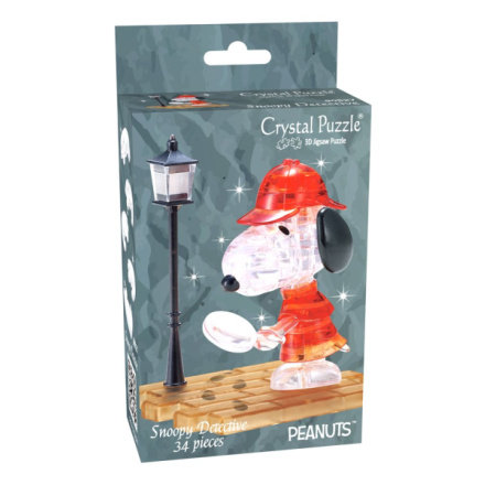 HCM KINZEL 3D Crystal puzzle Snoopy detektiv 34 dílků 147178