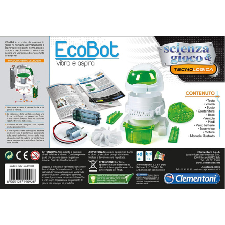 CLEMENTONI Science&Play TechnoLogic EcoBot - vysává a vibruje 147207