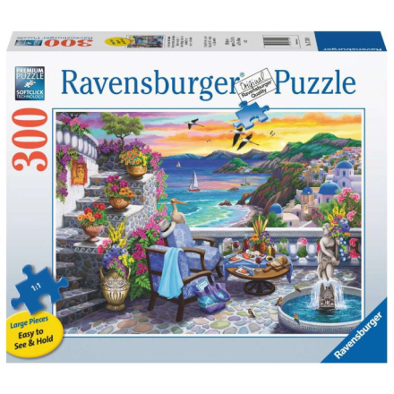 RAVENSBURGER Puzzle Západ slunce nad Santorini EXTRA 300 dílků 147383