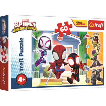 TREFL Puzzle Ve světě Spideyho 60 dílků 147558