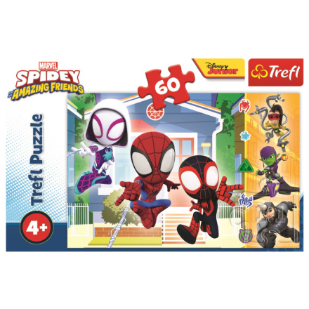 TREFL Puzzle Ve světě Spideyho 60 dílků 147558