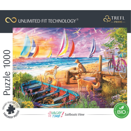 TREFL Puzzle UFT Vacay Time: Výhled na plachetnice 1000 dílků 147686