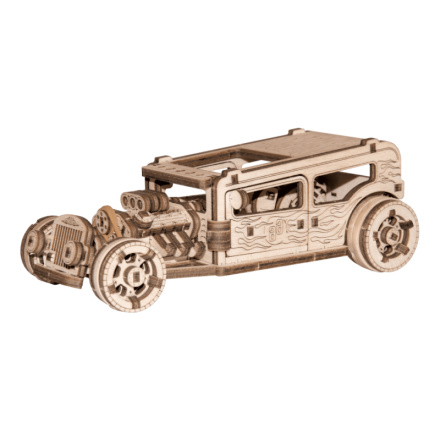 WOODEN CITY 3D puzzle Automobil Hot Rod 141 dílů 147741