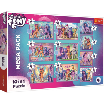 TREFL Puzzle My Little Pony: Zářiví poníci MEGA PACK 10v1 147798