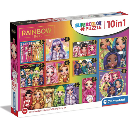 CLEMENTONI Puzzle Rainbow High 10v1 147831