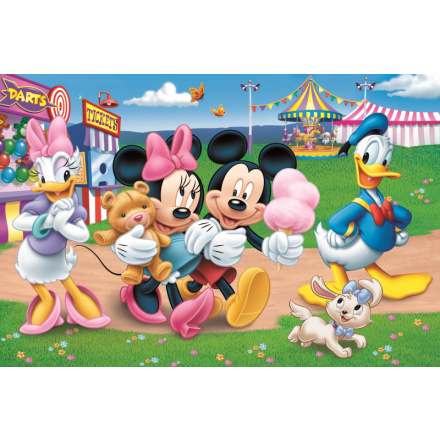 TREFL Oboustranné puzzle Mickey Mouse: Na pouti SUPER MAXI 24 dílků 147863