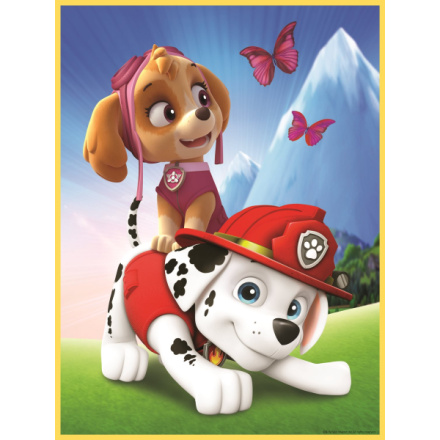 TREFL Oboustranné puzzle Tlapková patrola: Chase, Marshal a Sky BABY MAXI 2x10 dílků 147884