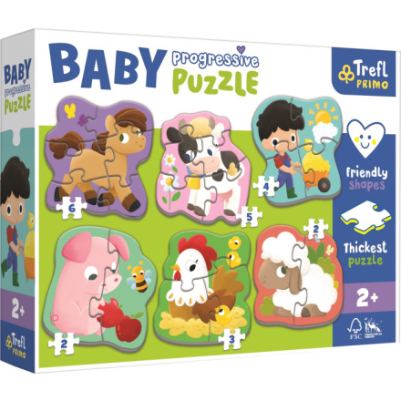 TREFL Baby puzzle Farma 6v1 (2-6 dílků) 147887