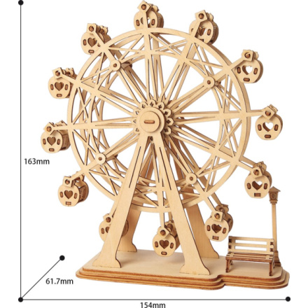 ROBOTIME Rolife 3D dřevěné puzzle Ruské kolo 120 dílků 147962