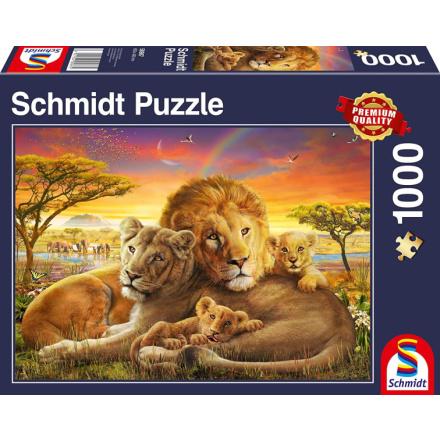 SCHMIDT Puzzle Mazliví lvi 1000 dílků 148200