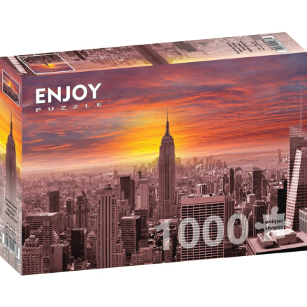 ENJOY Puzzle Západ slunce nad panoramatem New Yorku 1000 dílků 148507