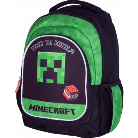 ASTRA Školní batoh Minecraft Time To Mine (malý) 148799 black-green