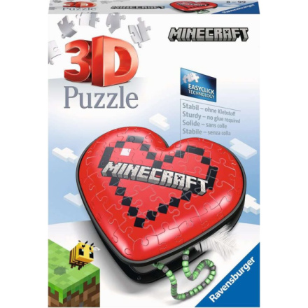 RAVENSBURGER 3D puzzle Srdce Minecraft 54 dílků 149030