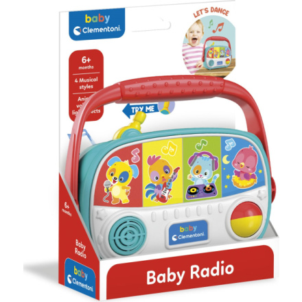 CLEMENTONI BABY Interaktivní rádio se světly a zvuky 149114