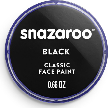 SNAZAROO Barva na obličej Černá (Black) 18ml 149229