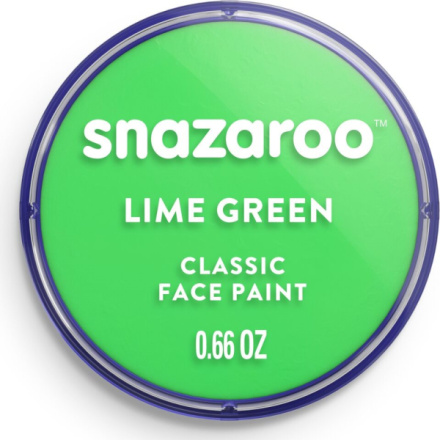 SNAZAROO Barva na obličej Limetkově zelená (Lime Green) 18ml 149233