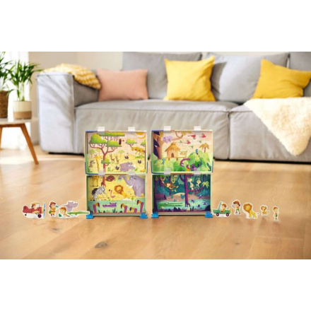 RAVENSBURGER Puzzle&Play: Safari 2x24 dílků 149359