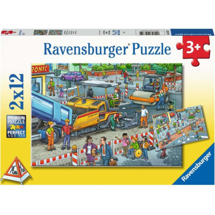 RAVENSBURGER Puzzle Stavební práce 2x12 dílků 149452