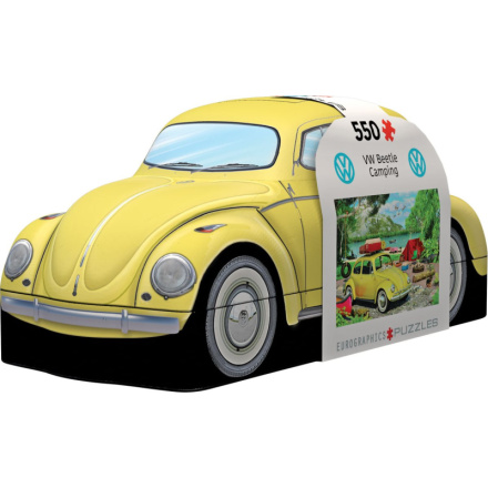 EUROGRAPHICS Puzzle v plechové krabičce Volkswagen Brouk v kempu 550 dílků 149737