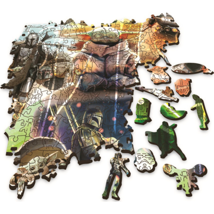 TREFL Wood Craft Origin puzzle The Mandalorian: Záhadný Grogu 505 dílků 149858