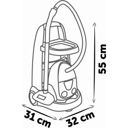 SMOBY Vozík pro malou uklízečku s vysavačem 150067