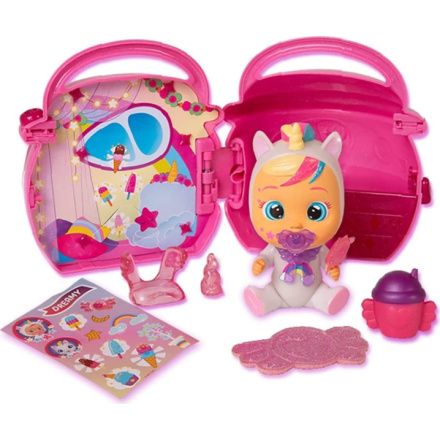 TM TOYS Cry Babies Magic Tears Fantasy Paci domeček - světle růžový 150799