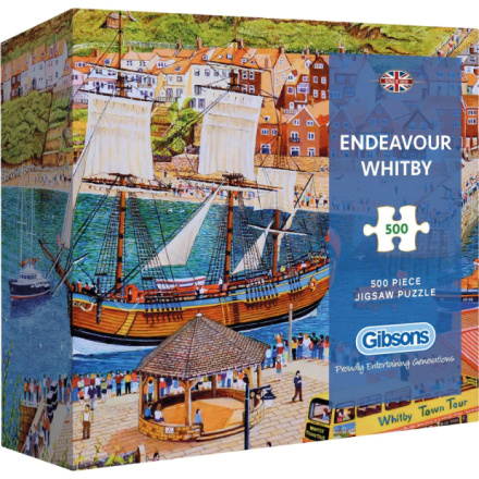 GIBSONS Puzzle Endeavour Whitby 500 dílků 150889