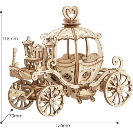 ROBOTIME Rolife 3D dřevěné puzzle Kočár z dýně 182 dílků 151013