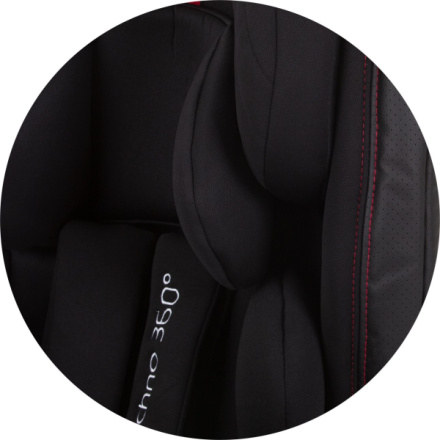 CHIPOLINO Autosedačka Techno 360 Isofix 0-36 kg 2023 Ebony 151269