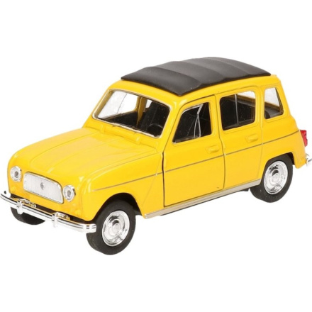 WELLY Autíčko na zpětné natažení Renault 4 žlutý 151422