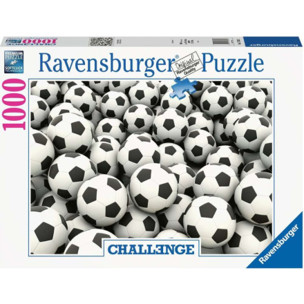 RAVENSBURGER Puzzle Challenge: Fotbalové míče 1000 dílků 151468