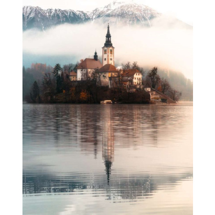 RAVENSBURGER Puzzle Kostel na jezeře Bled 1500 dílků 151482